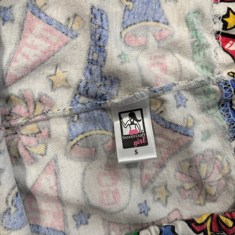 Y2K boxercraft pajama pants cheer theme - Picture 4 of 4